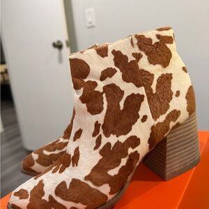 DV by Dolce Vita Brown and White Ankle Boots